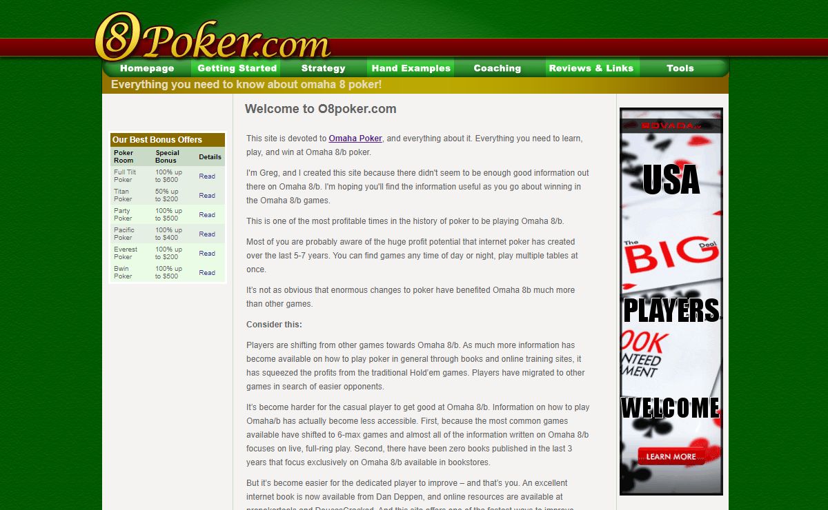 Omaha Poker - your omaha 8 poker guide.