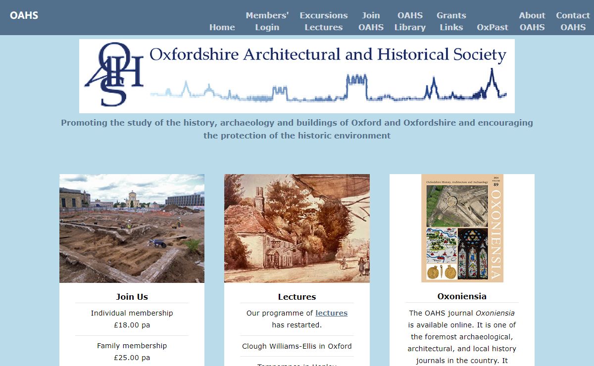 OAHS - Oxfordshire Architectural and Historical Society