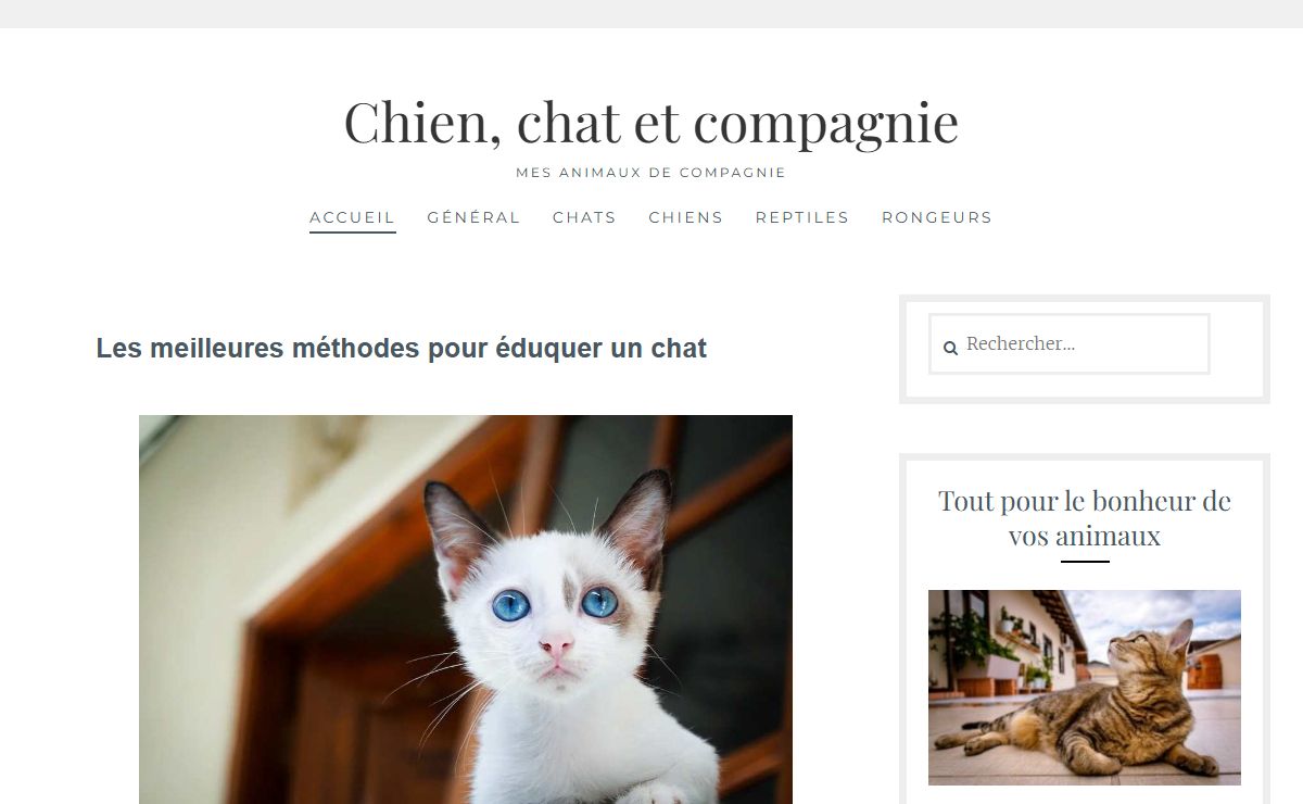 Chien, chat et compagnie – Mes animaux de compagnie