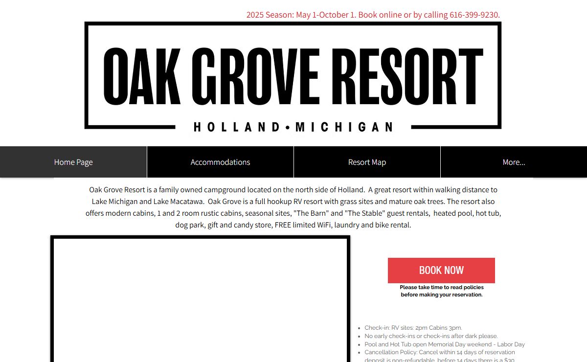 Oak Grove Resort Campground - Holland, MI