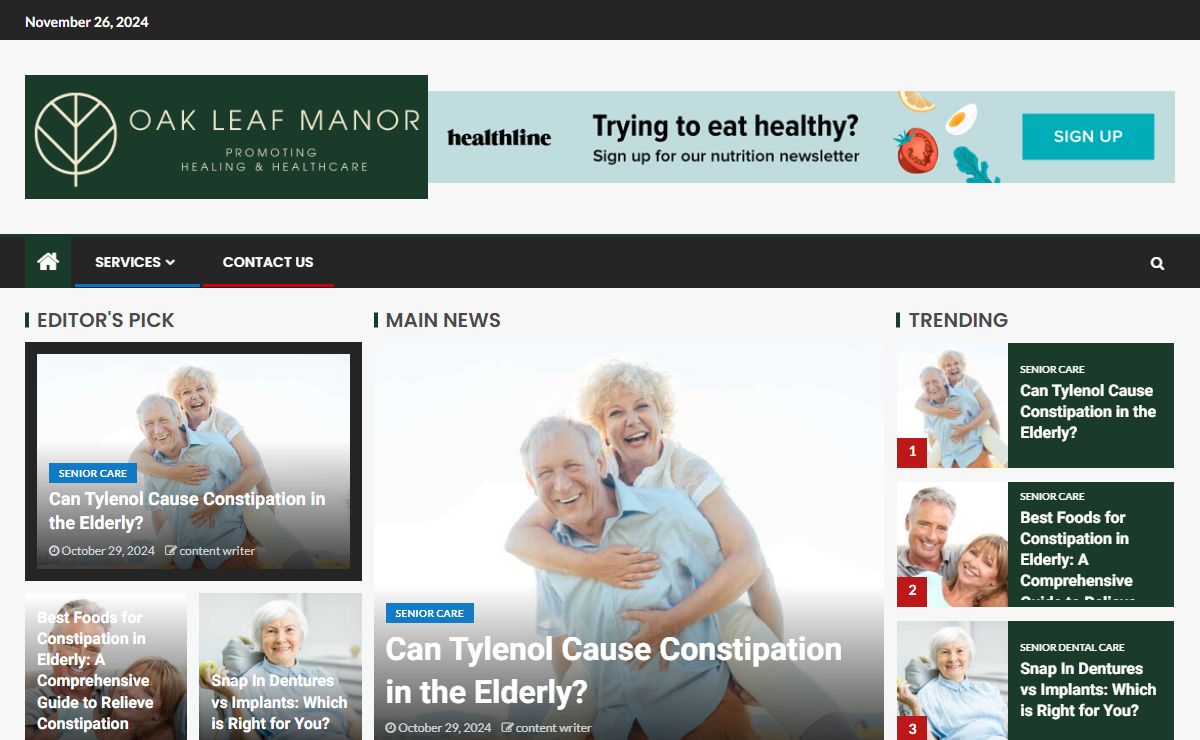 Oak Leaf Manor - Promoting Healing and Healthcare