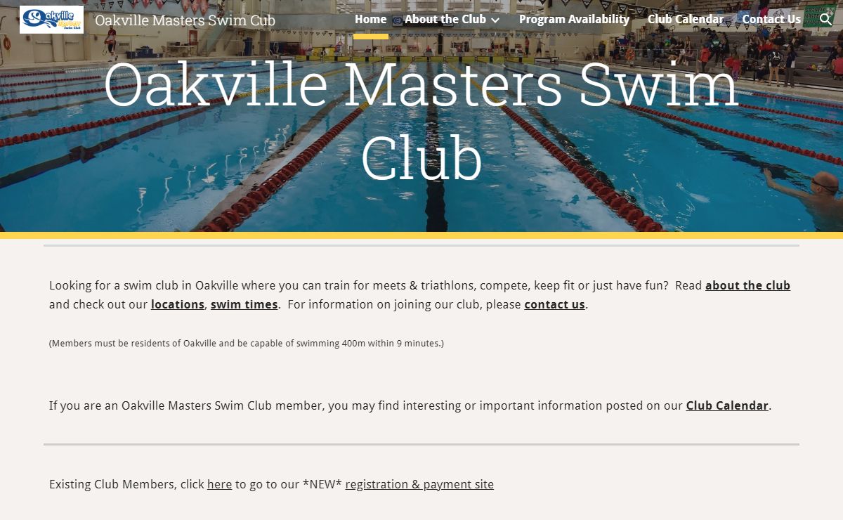 Oakville Masters Swim Cub