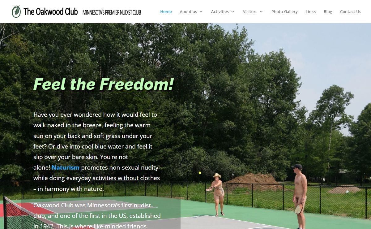 The Oakwood Club - Minnesota's Premier Nudist Club