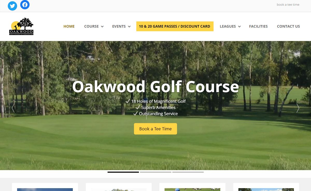 Home - Oakwood Golf Course & Campground