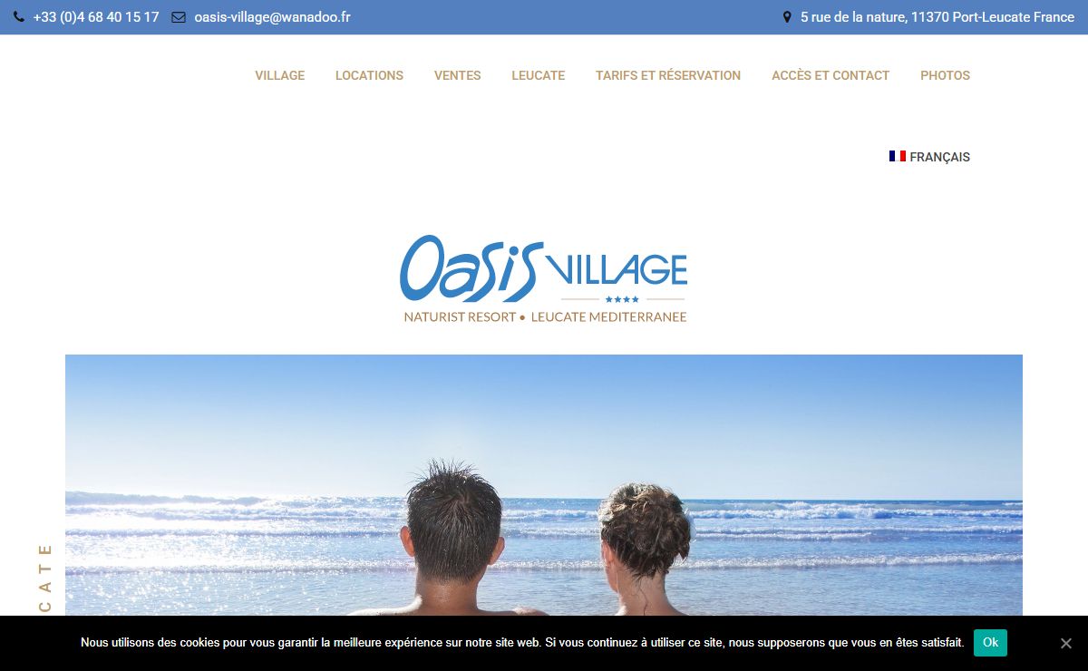 Oasis Village naturiste Leucate, location-vente appartement