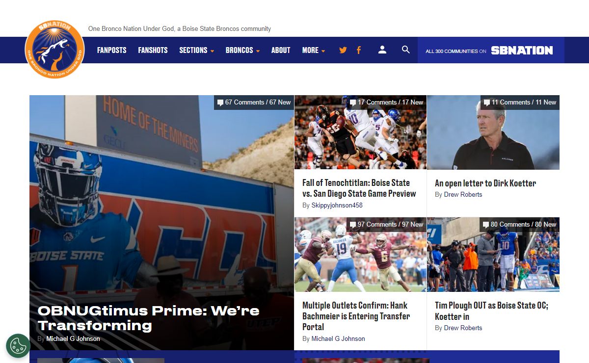 One Bronco Nation Under God, a Boise State Broncos community