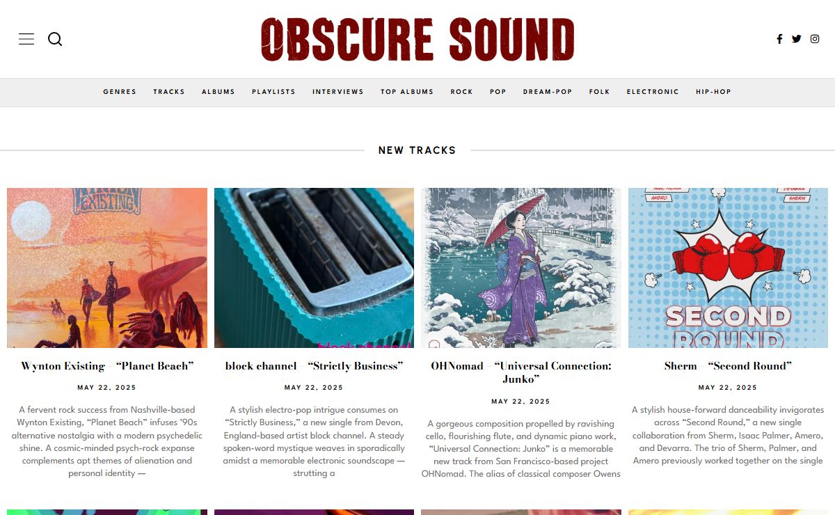 Obscure Sound: Indie Music Blog