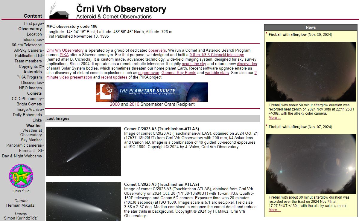 Črni Vrh Observatory