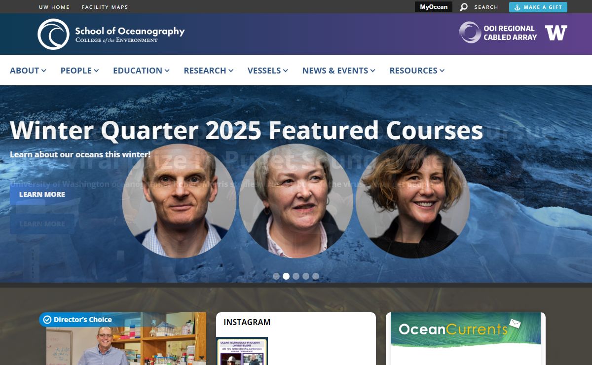 The School of Oceanography, University of Washington