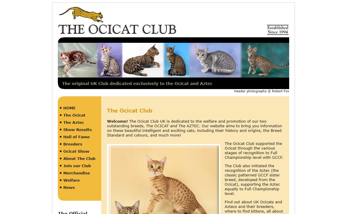 Ocicat Club-Home Page