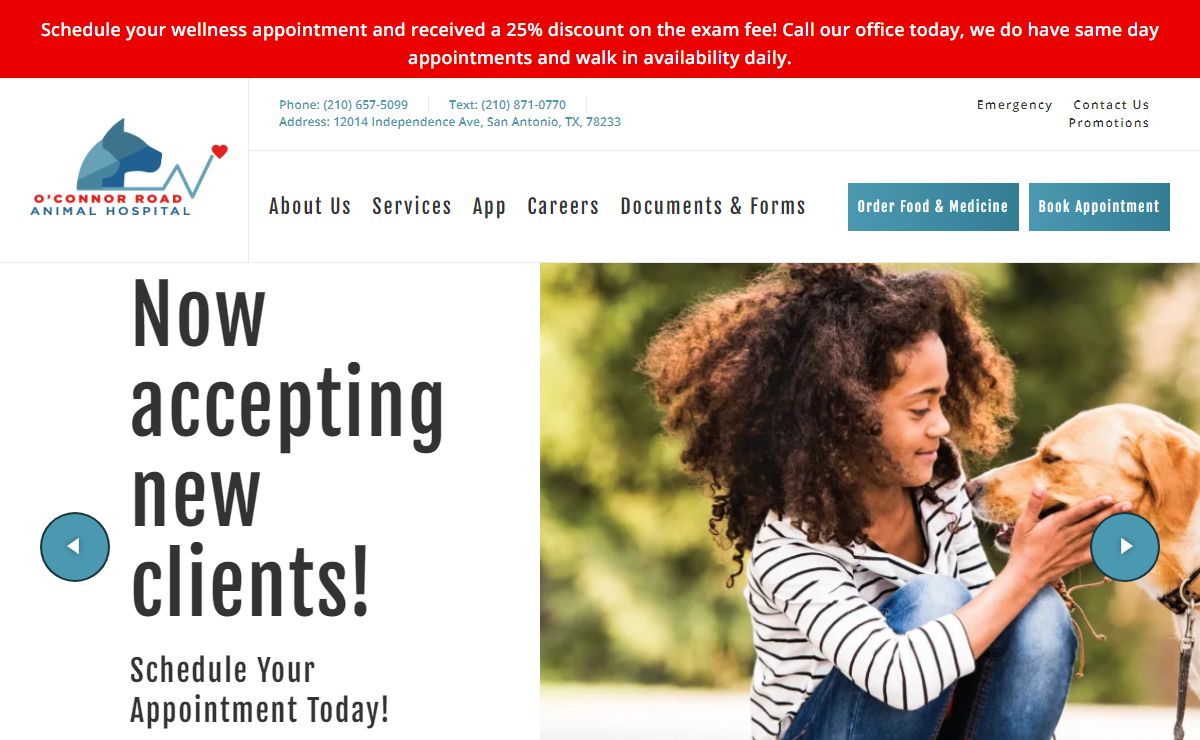 Homepage | O'Connor Road Animal Hospital