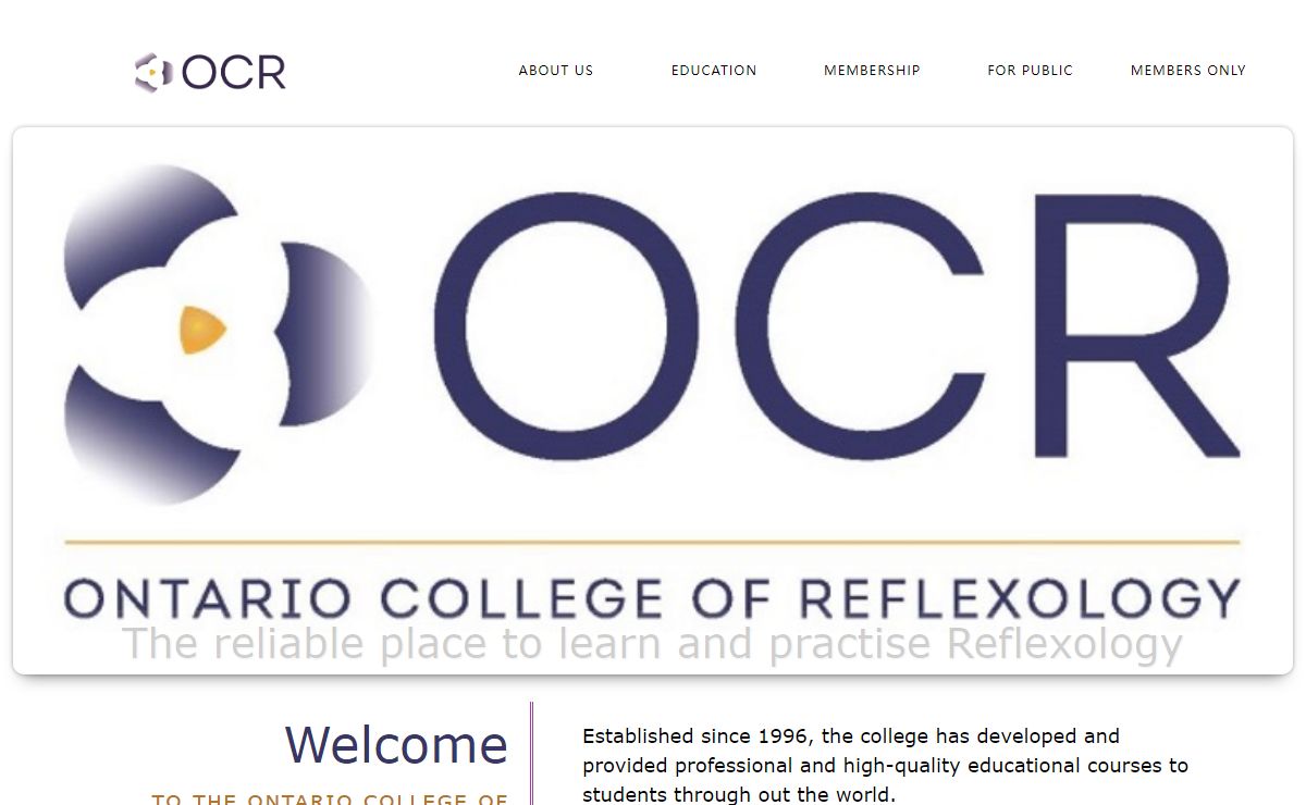 Welcome to the Ontario College of Reflexology