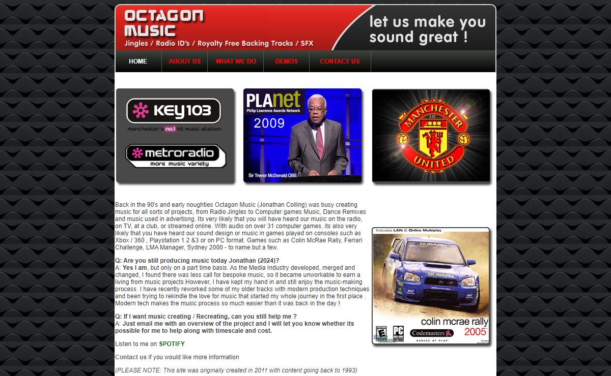 OCTAGON MUSIC- Jingles, Bespoke Music, library music, Radio ID's, Imaging, computer game audio services