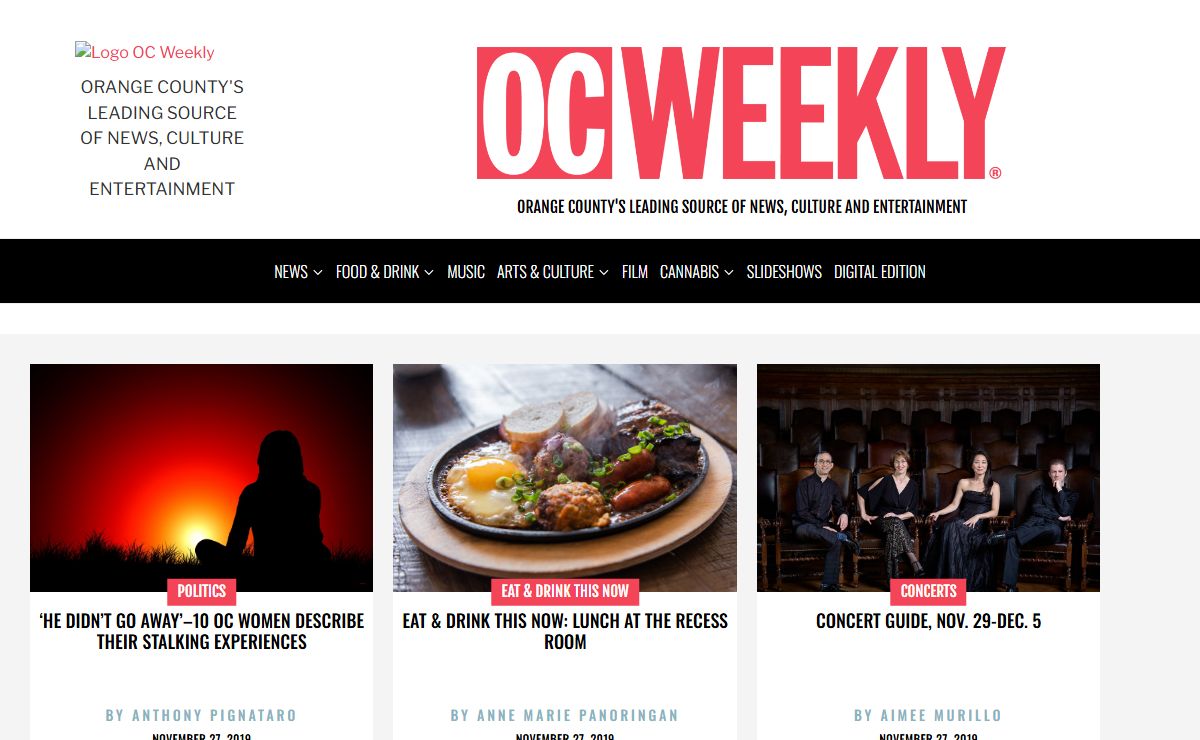 OC Weekly – Orange County's Leading Source Of News, Culture And Entertainment