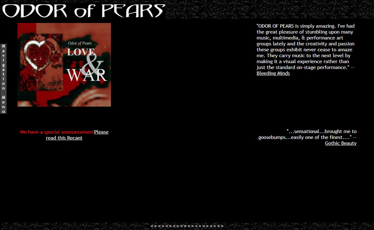 Odor of Pears Official Website