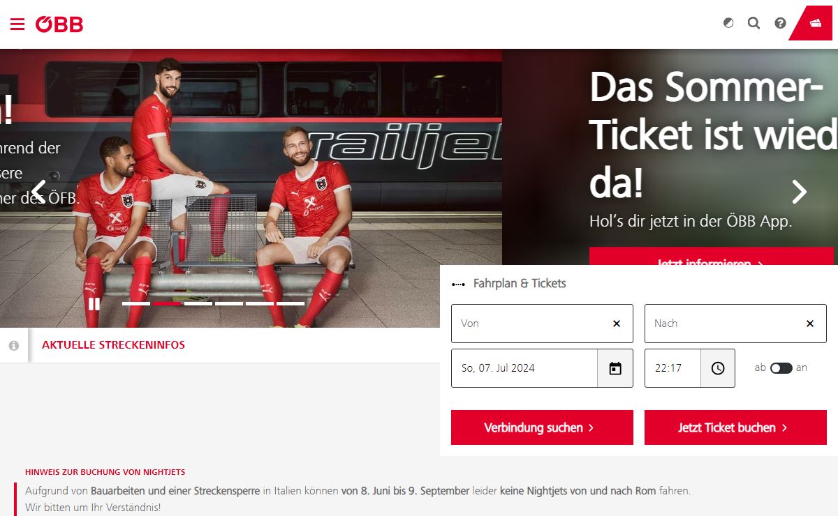 Startseite - ÖBB