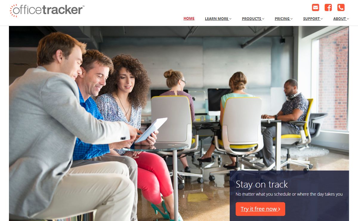Office Tracker's Front Page