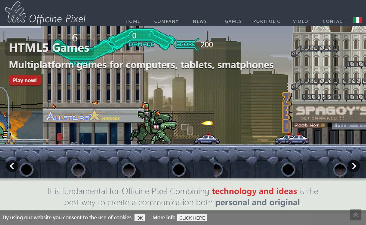 Officine Pixel - Home page