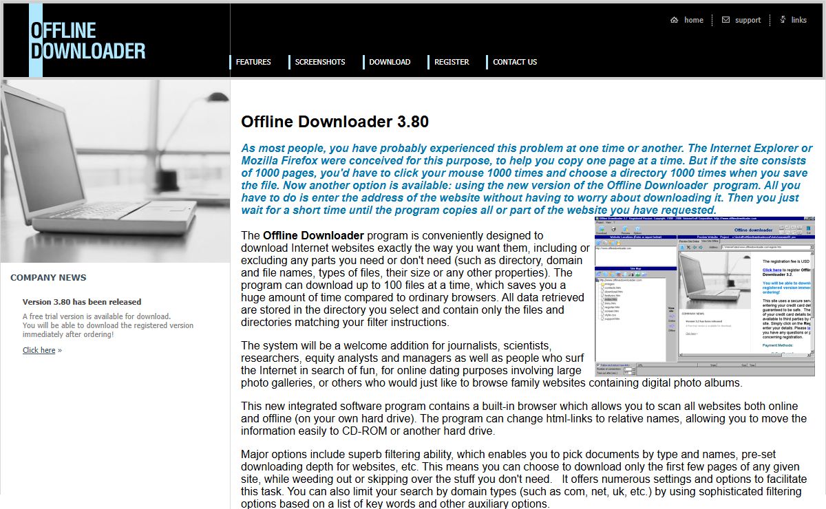 Downloader. Offline Downloader. Website Downloader