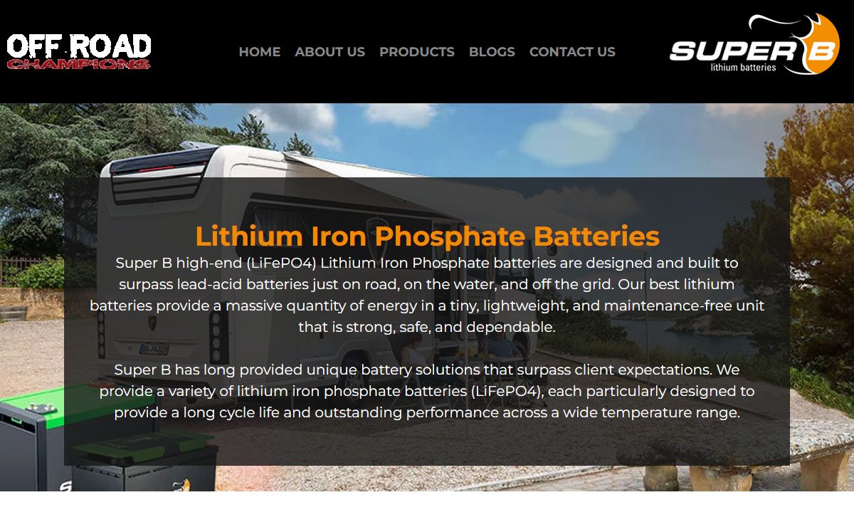 The Best Lithium Iron Phosphate Batteries - Off Road Champions