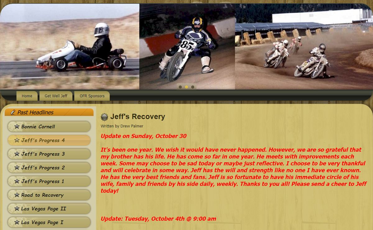 Jeff's Progress 4 - Jeff Russell Out Front Racing