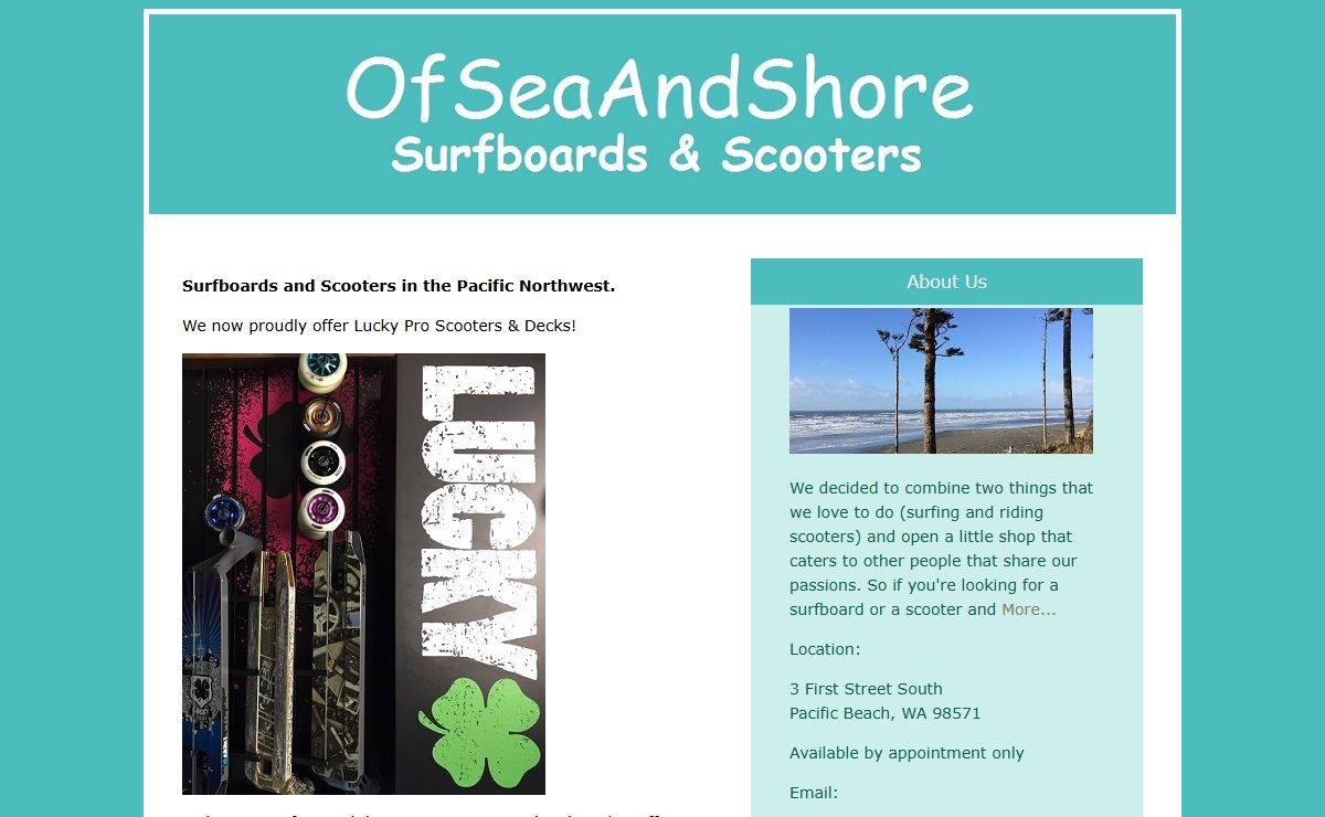 OfSeaAndShore - Surfboards & Scooters