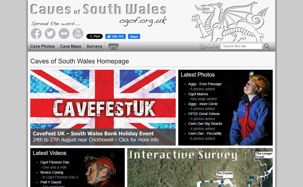 Caves of South Wales - Cave Photos and Caving Guide