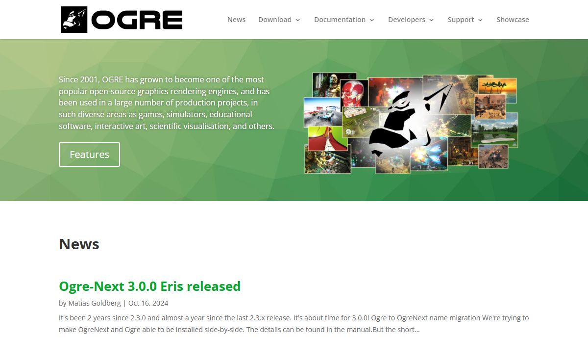 OGRE - Open Source 3D Graphics Engine | Home of a marvelous rendering engine