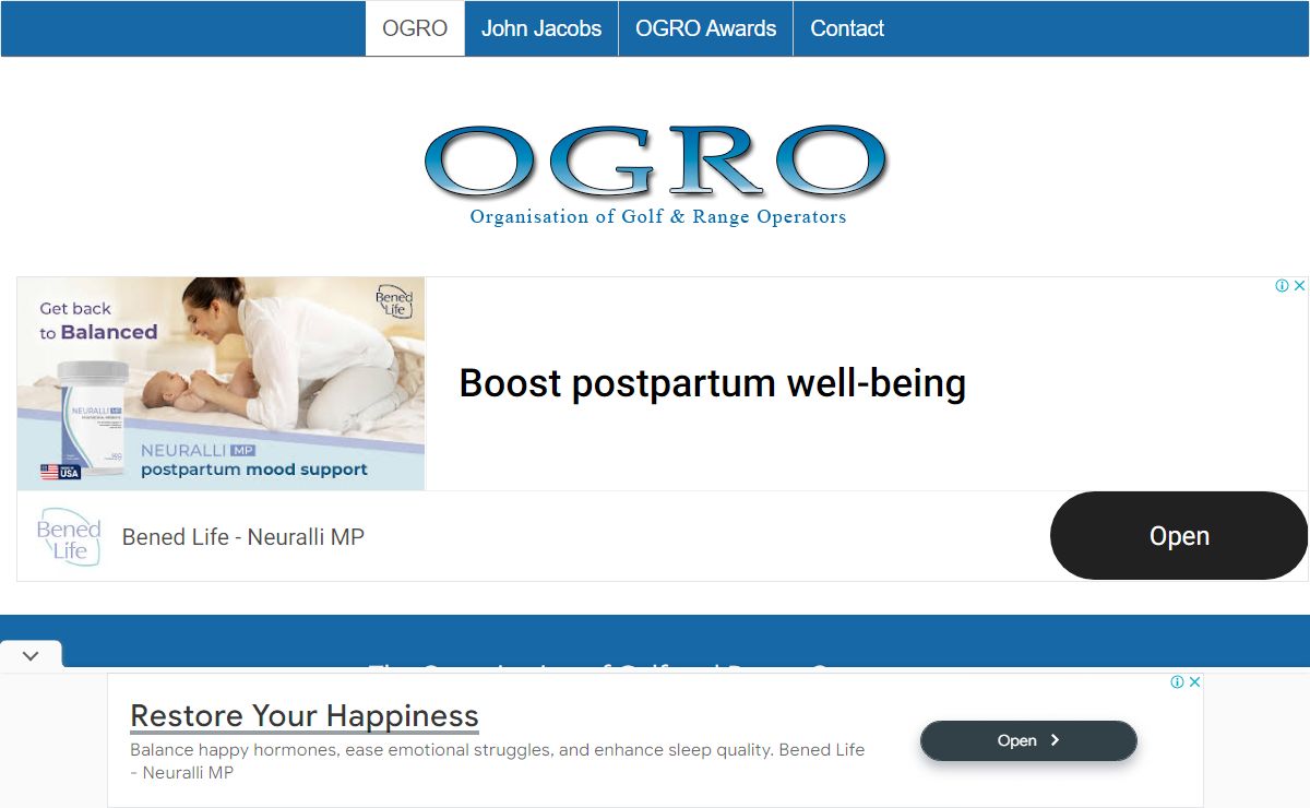 OGRO | Working for the Golf Industry
