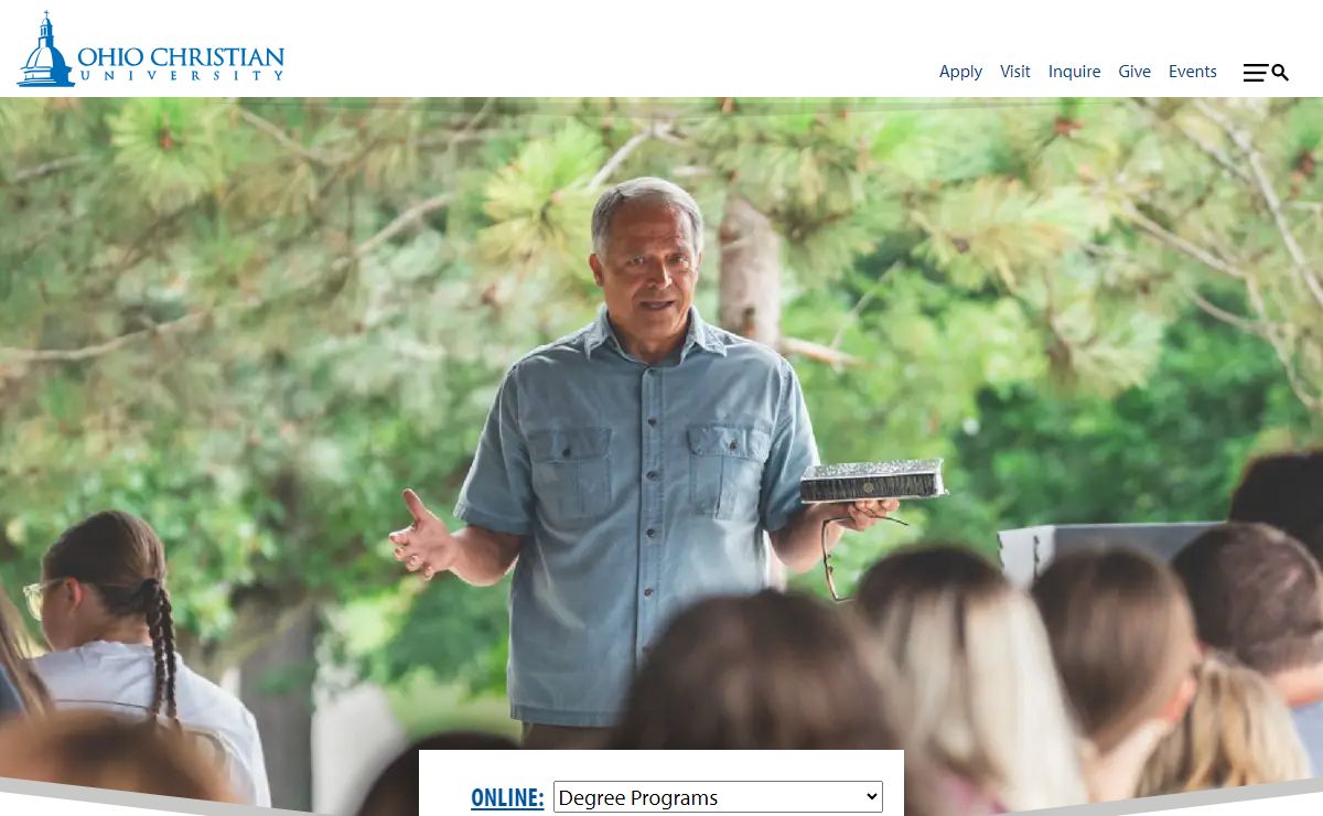 Front Page - Ohio Christian University | Follow Christ, Lead the Way