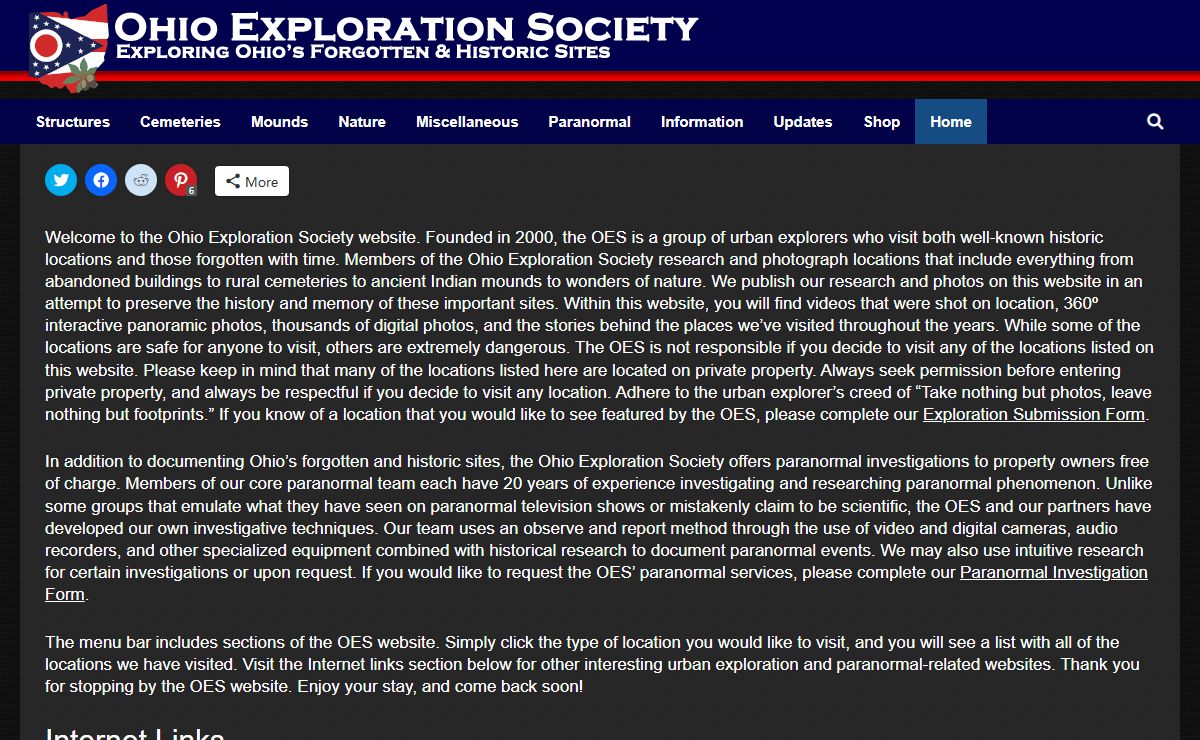 Ohio Exploration Society – Exploring Ohio's Forgotten & Historic Sites