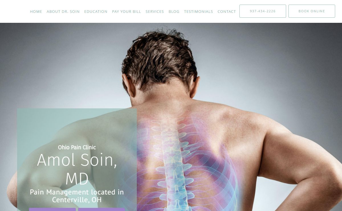 Amol Soin, MD: Pain Management Centerville, OH: Ohio Pain Clinic