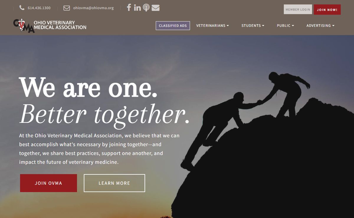 Ohio Veterinary Medical Association: We are one. Better together.