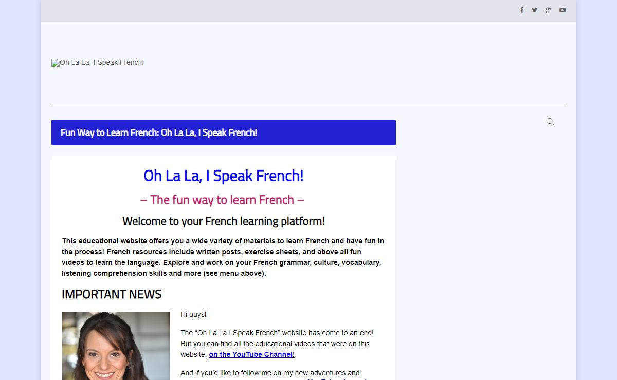Learn to speak French online