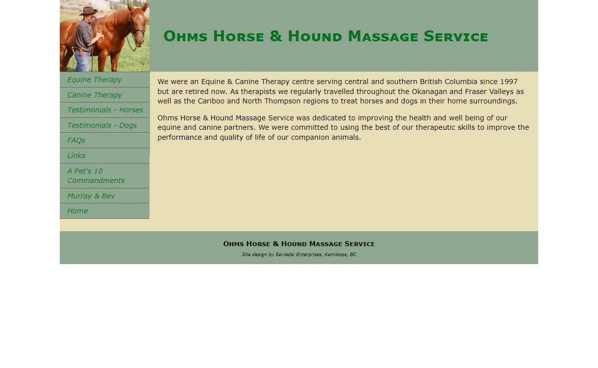 Ohms Horse and Hound Massage Service