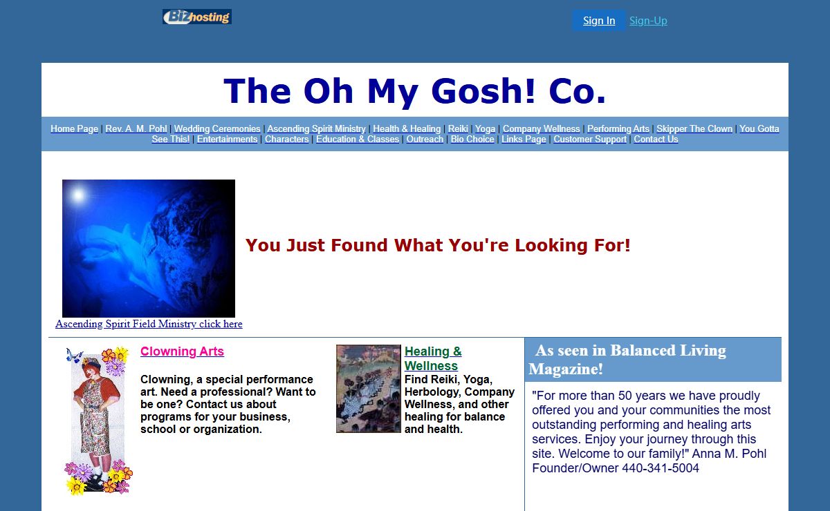 The Oh My Gosh! Co. Home Page
