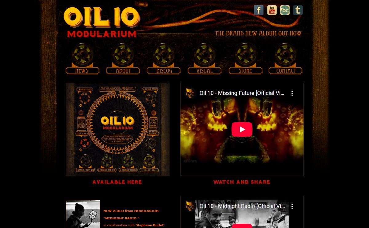 Oil 10 official - NEW ALBUM MODULARIUM OUT NOW!