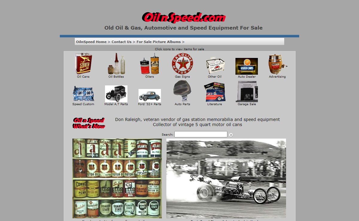 OilnSpeed Old Oil & Gas, Automotive and Speed Equipment For Sale
