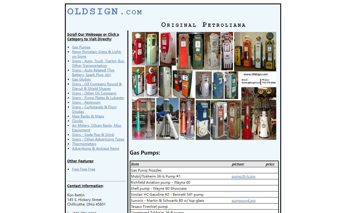 Oldsign.com Website Generator