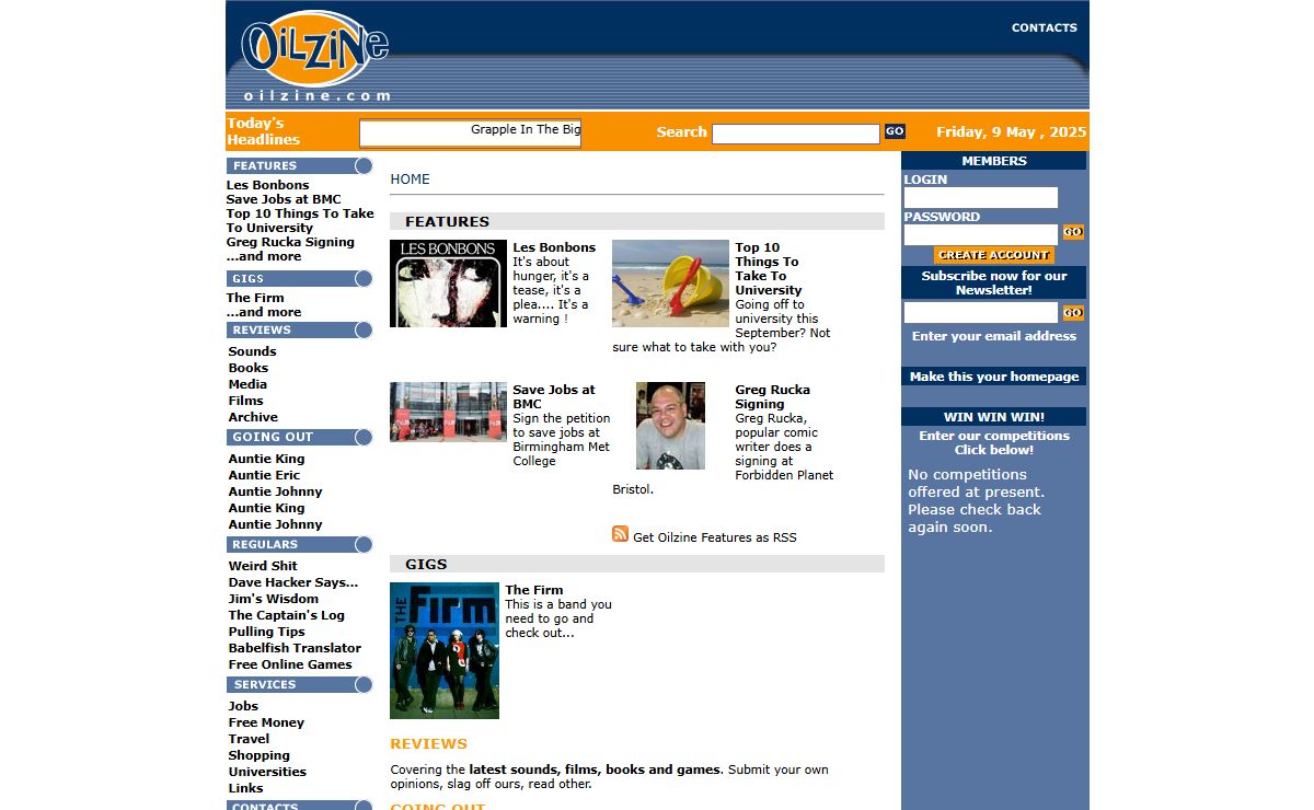 Oilzine.com...the uk based student ezine for students worldwide