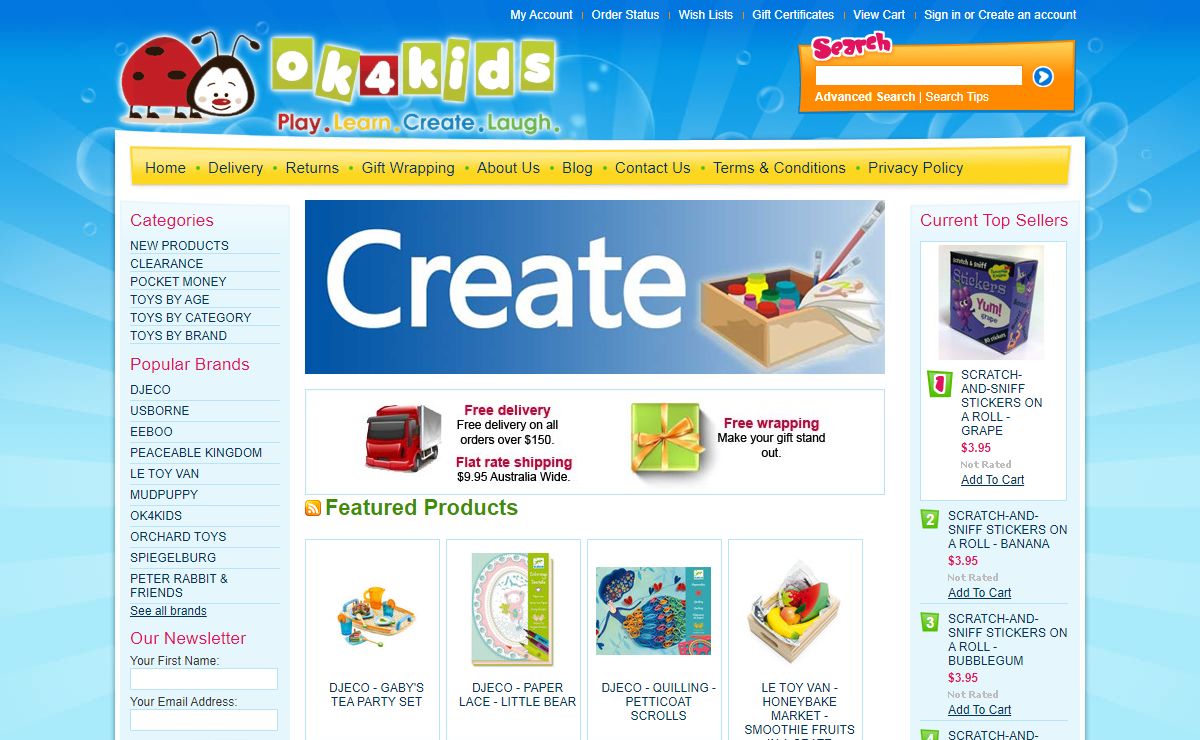 OK4KIDS - Organised Kaos for Kids Online Toy Store