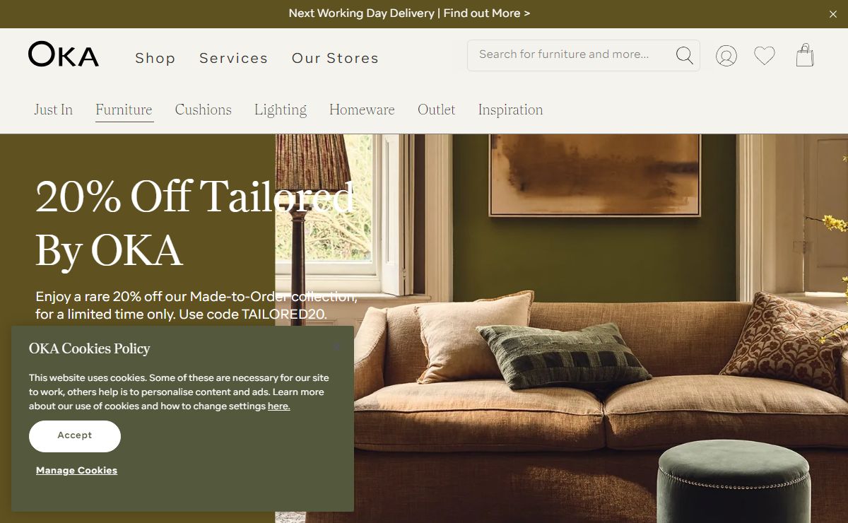 Luxury Furniture & Accessories - Give Your Home A Tale To Tell | OKA