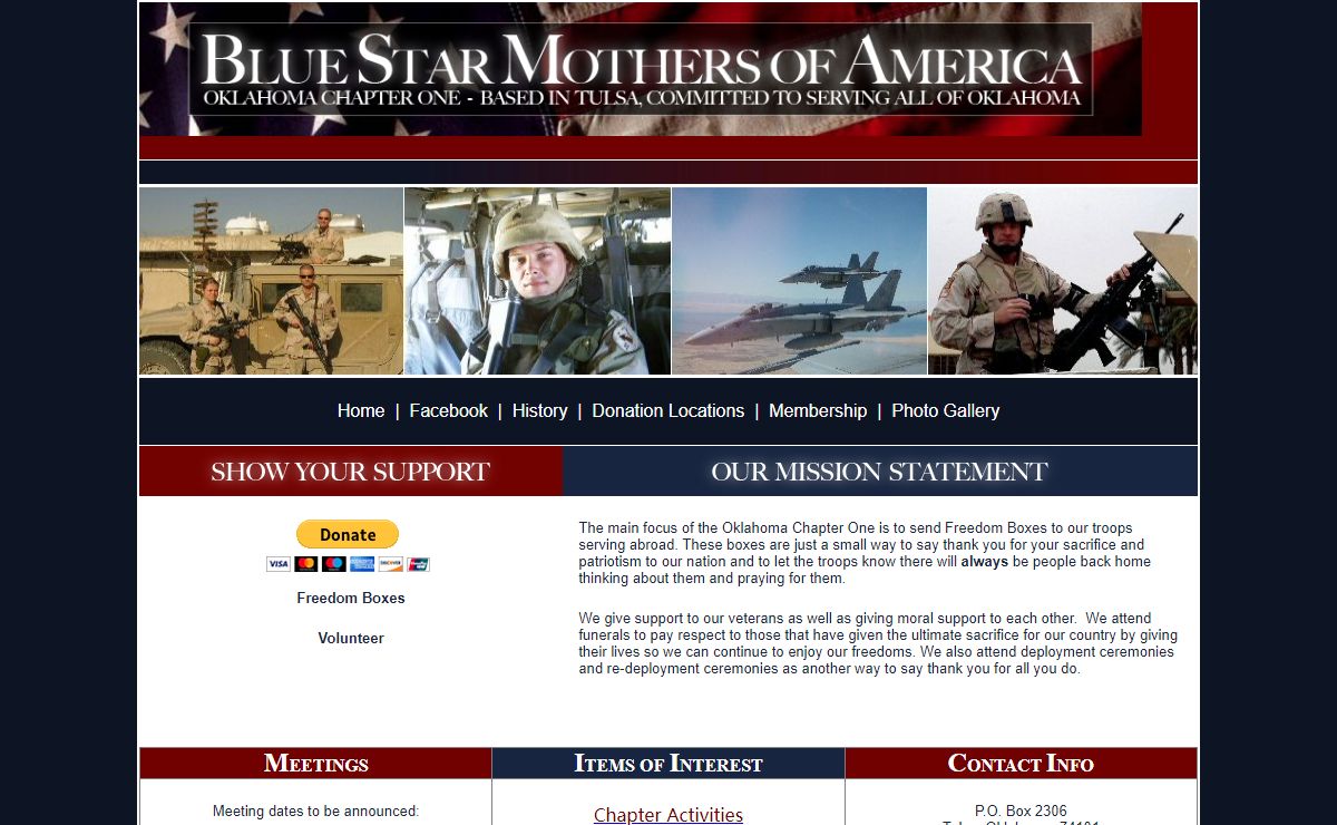 Blue Star Mothers of America, Inc. - Oklahoma Chapter One