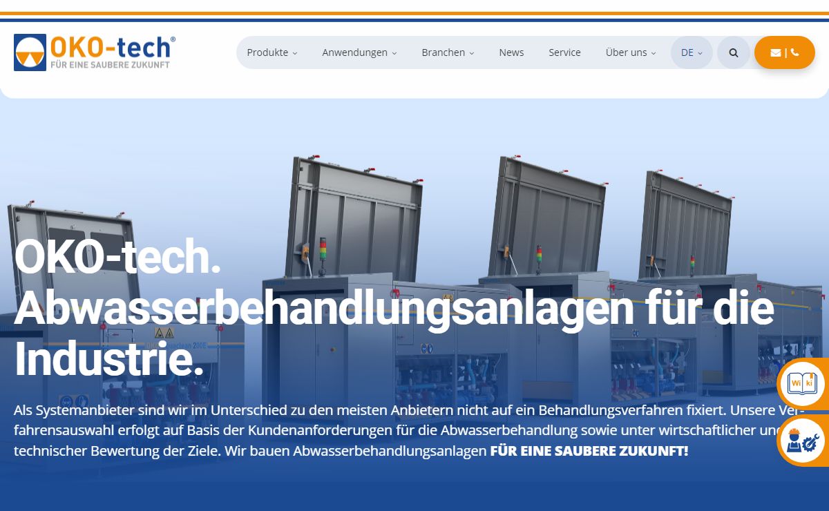 Maßgeschneiderte Abwasserbehandlungsanlagen für die Industrie