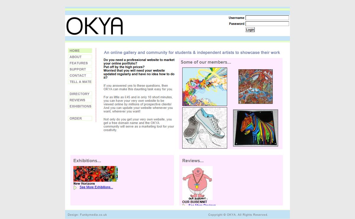 OKYA.co.uk - An Online Gallery For Professional Artists
