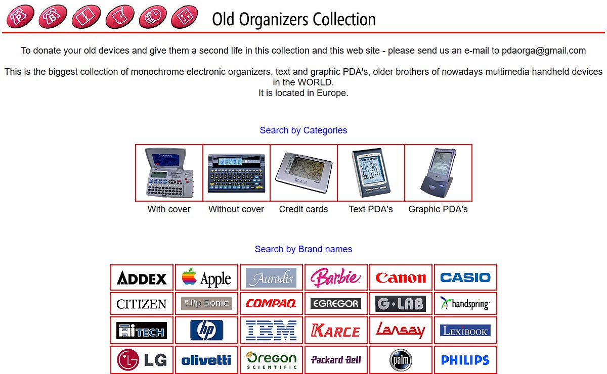 Old Organizers Collection