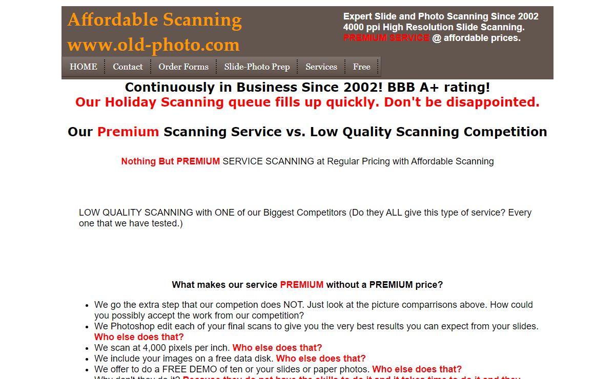 Slide Scanning Service | 39 cents | 4000 ppi | Convert Your Slides to Prints | Gift Certificates | Paper Print Scanning | View-Master Scanning | Disc Negative Scanning | 3D Stereo Slide Scanning