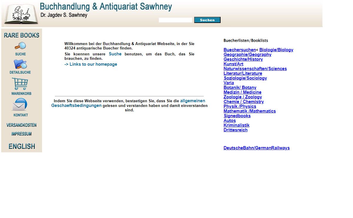 Buchhandlung & Antiquariat Sawhney in Bonn