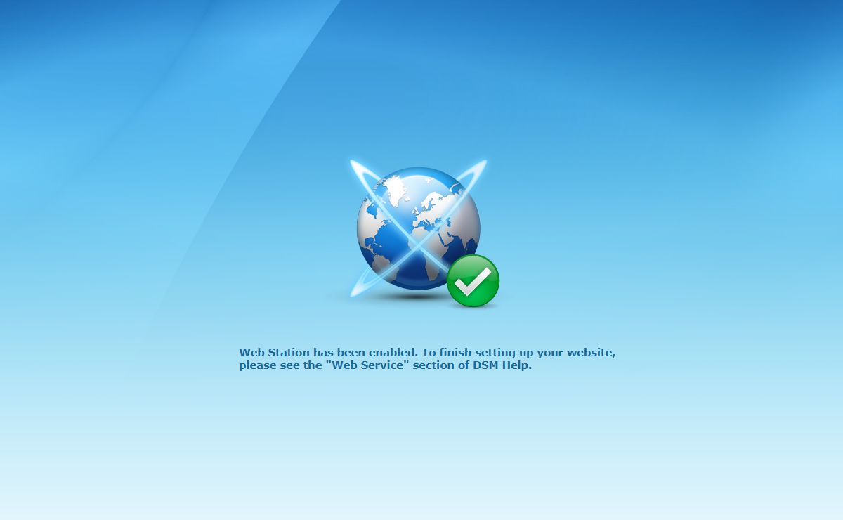 Hello! Welcome to Synology Web Station!