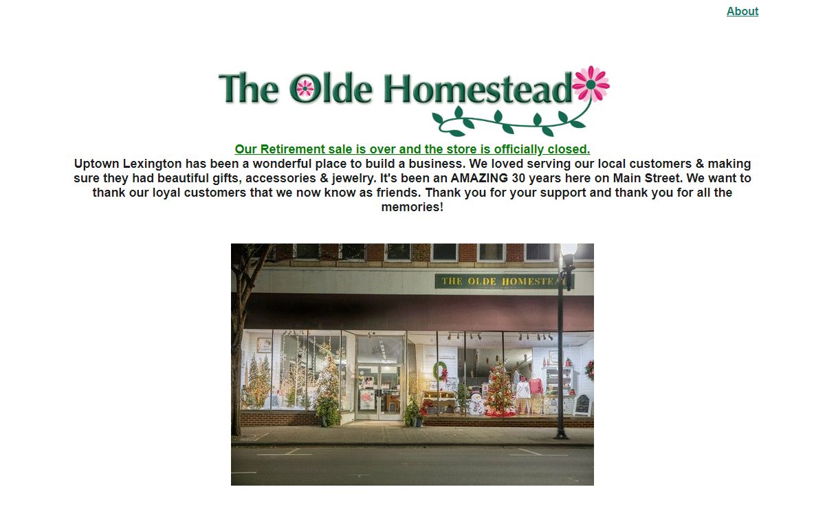 The Olde Homestead - Gift and Specialty Store in Uptown Lexington NC